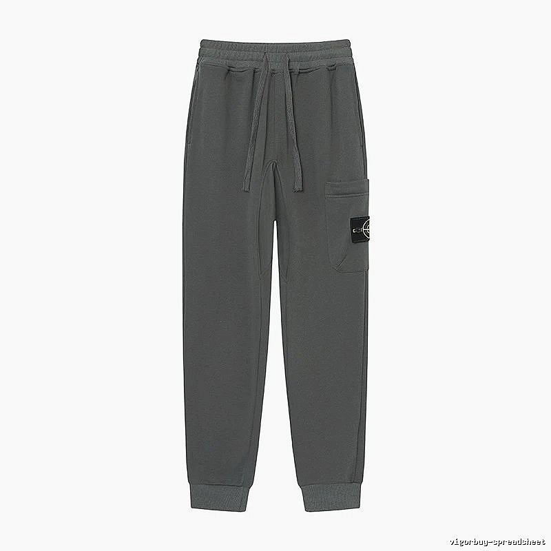 Stone Island Classic Street Style Dark Grey Jogger Sweatpants