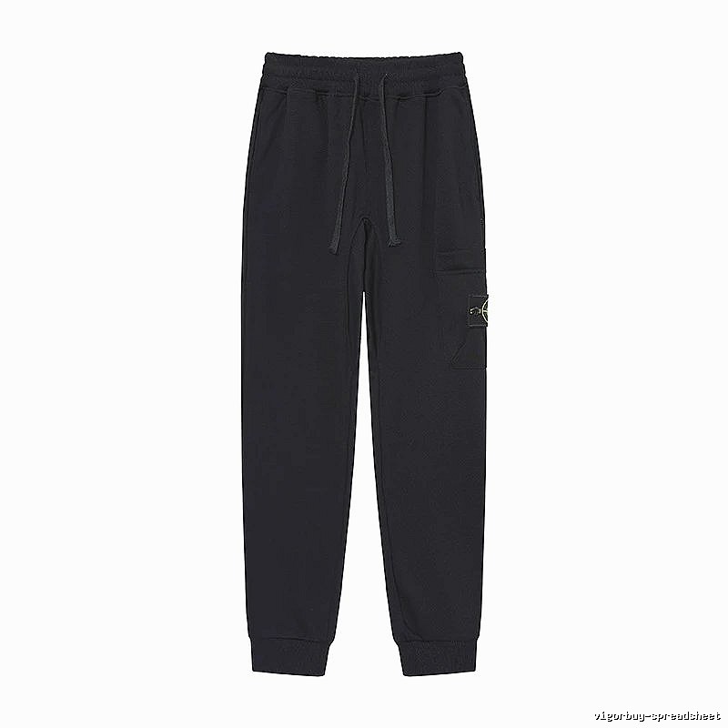 Stone Island Compass Series Street Style Black Sweatpants