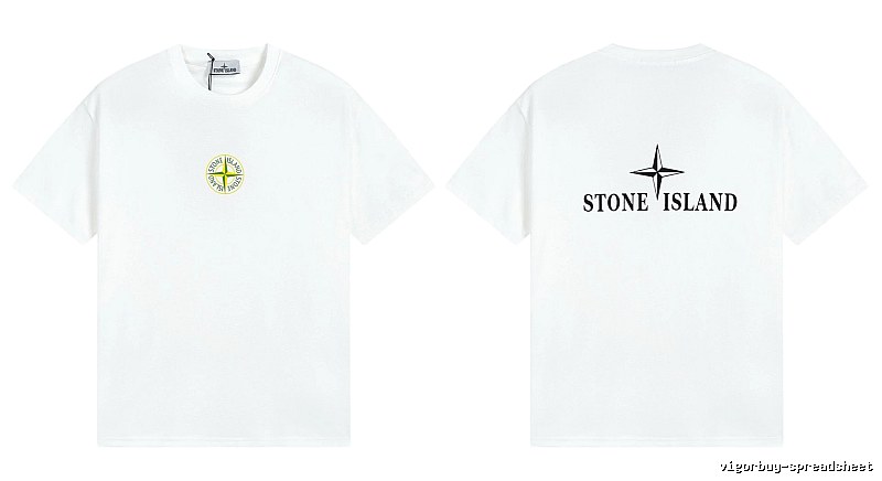 Stone Island Compass Series Street Style White T-Shirt