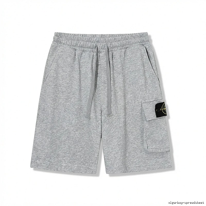 Stone Island workwear style grey shorts