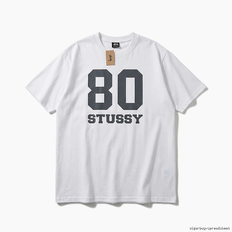 Stussy 80 Series Simple White T-shirt