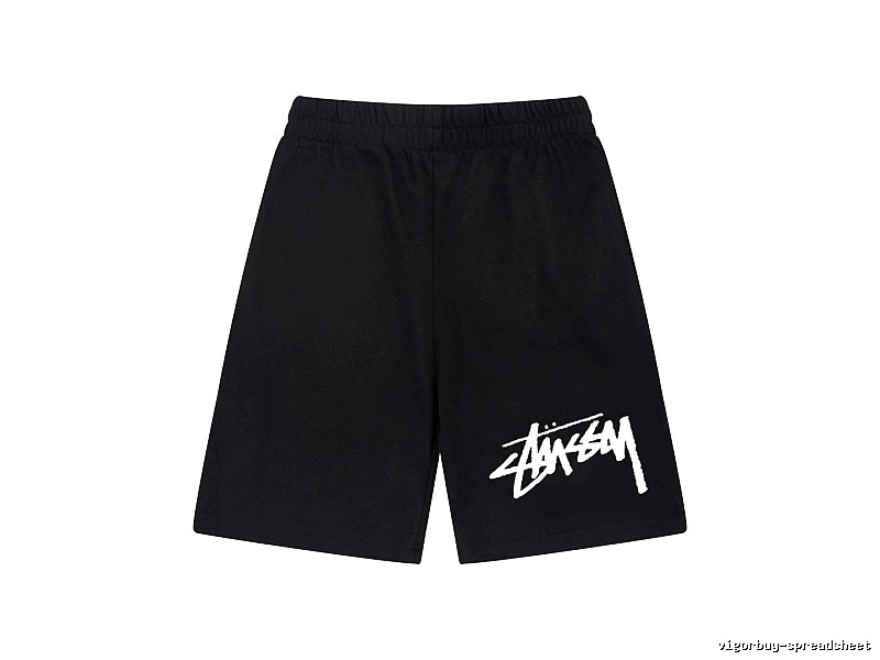 Stussy basic black shorts