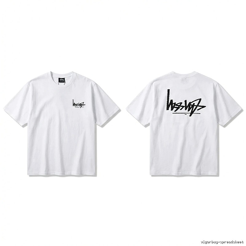 Stussy basic simple white T-shirt