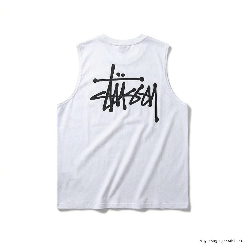 Stussy basic simple white vest