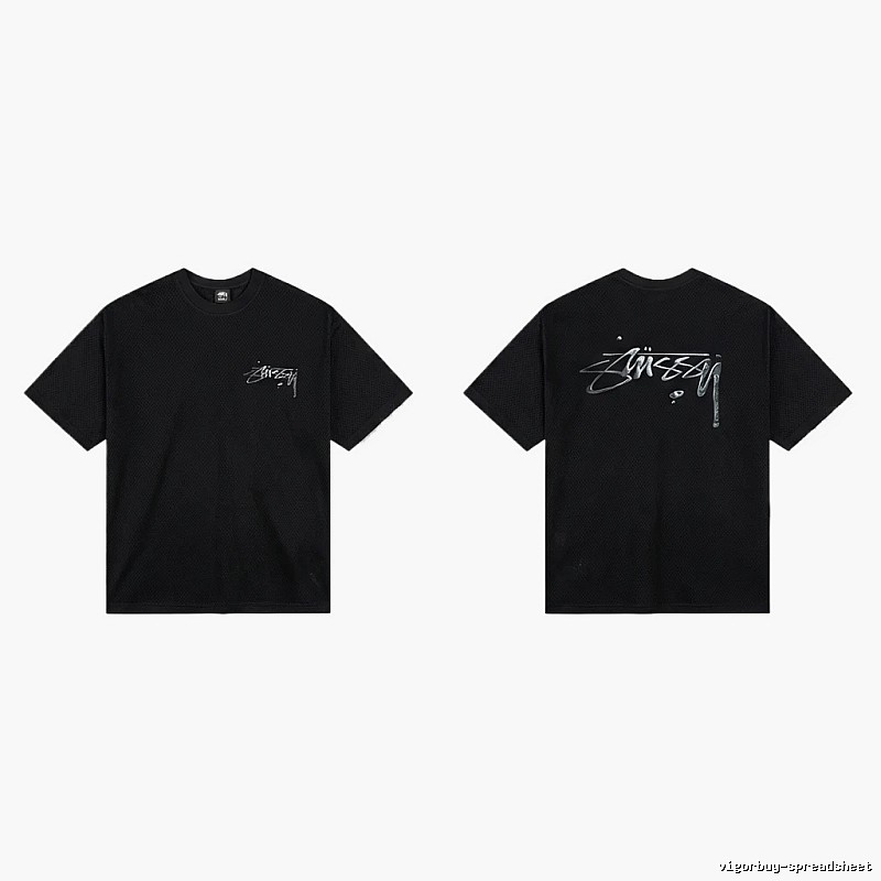 Stussy basic style minimalist black T-shirt
