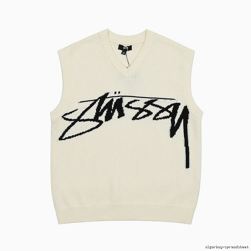 Stussy Beige Swirl Graphic SweatShirt Resort Wear