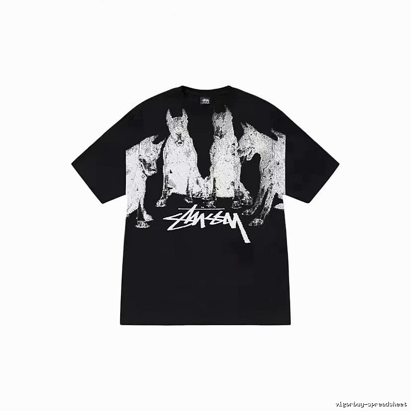Stussy Classic Graphic T-shirt Black White Stussy for Daily Styling