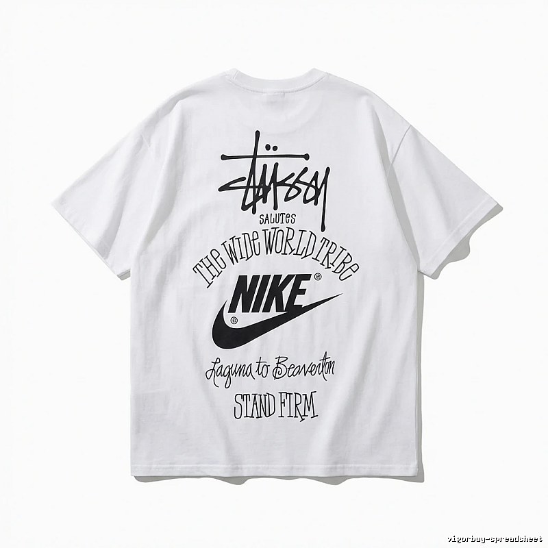 Stussy Co-branded Simple White T-shirt