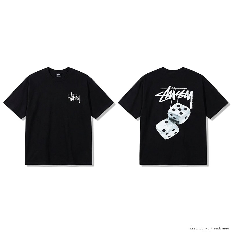Stussy Dice Style Black T-shirt