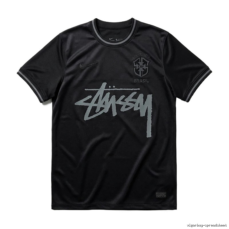Stussy graffiti-style black T-shirt