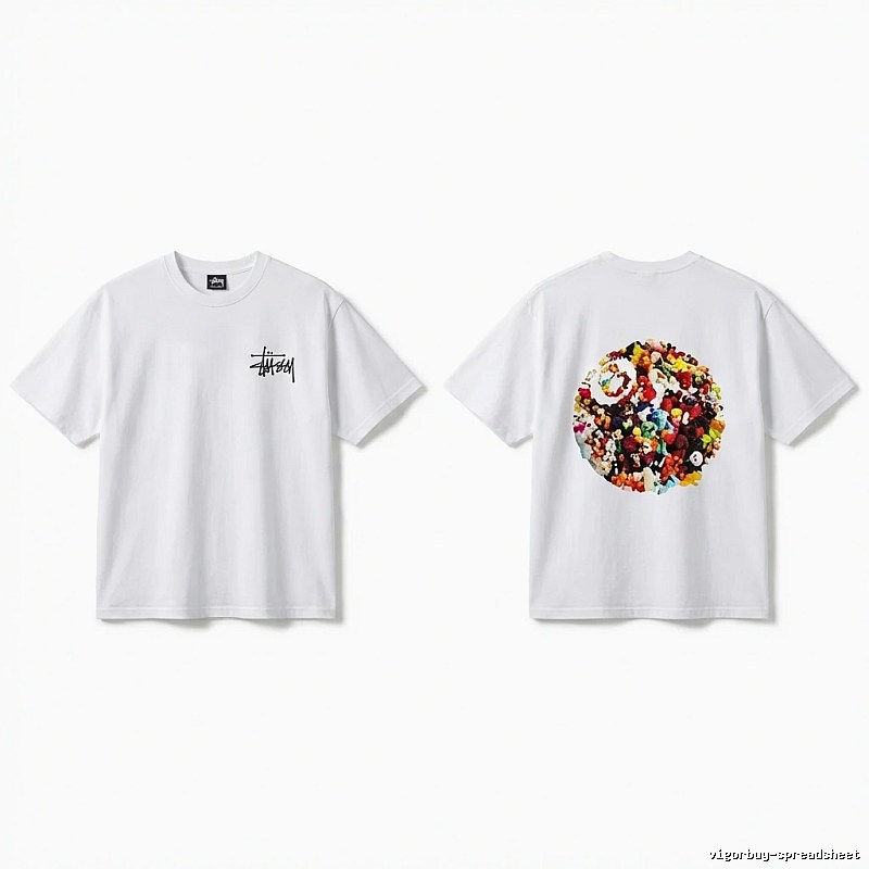 Stussy Graffiti Trendy White T-shirt