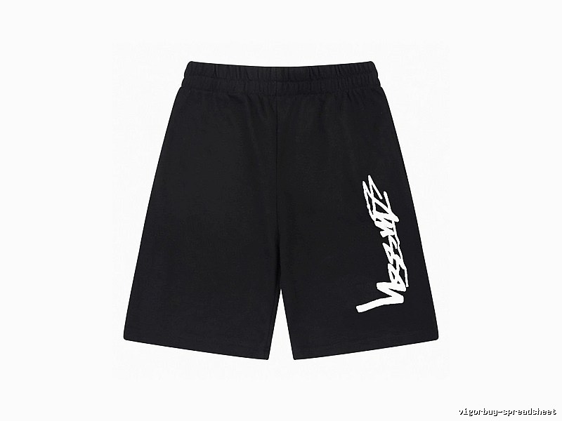 Stussy street-style black shorts