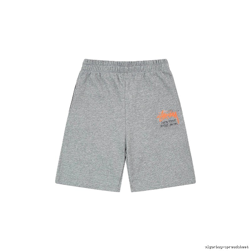 Stussy street-style grey shorts