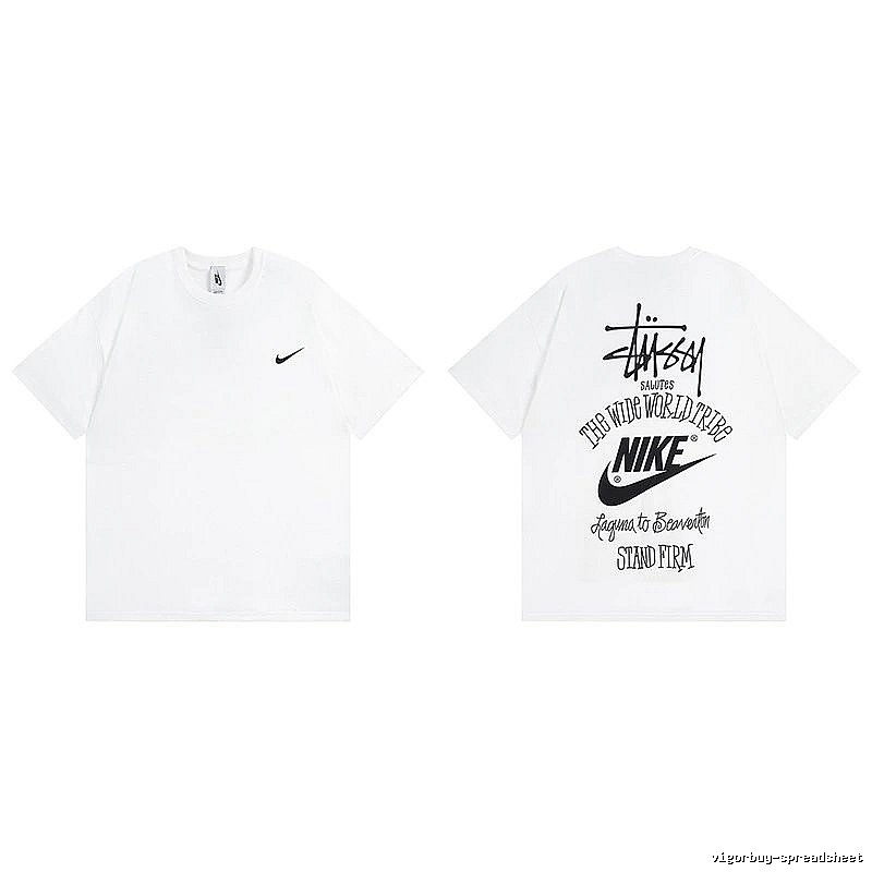 Stussy White Spider Graphic T-Shirt Poolside Style Logo