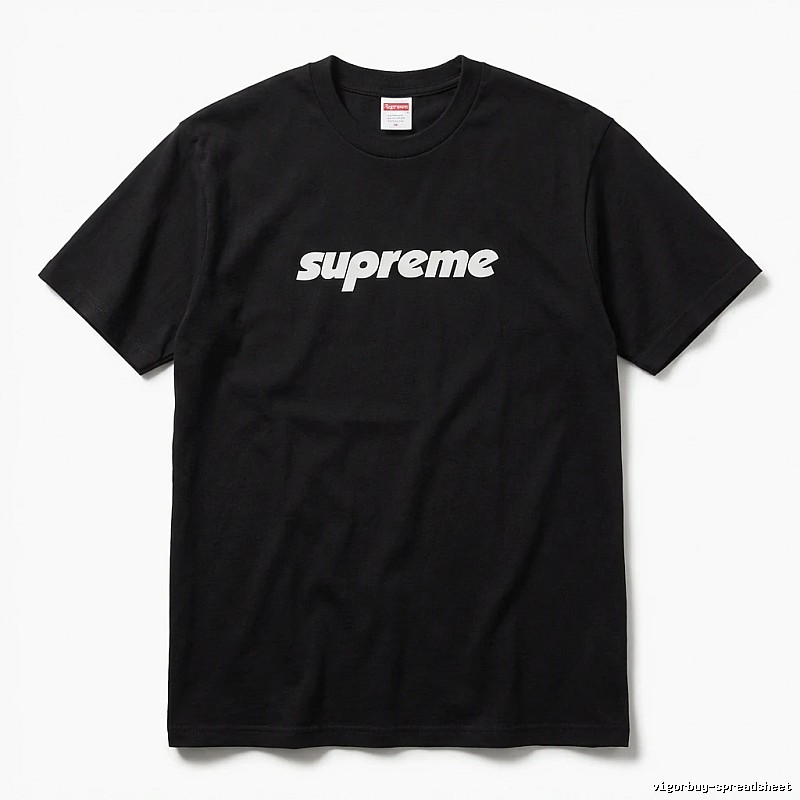 Supreme basic black T-shirt