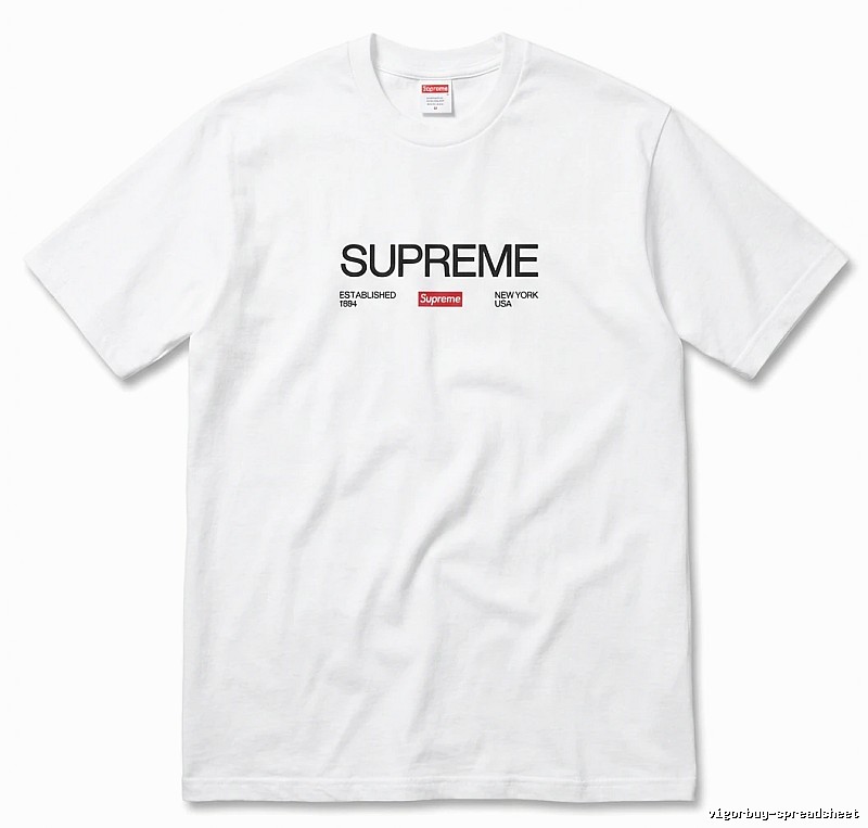 Supreme basic simple white T-shirt