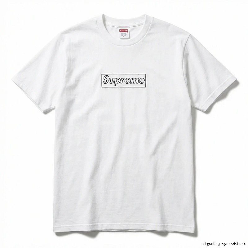 Supreme Basic Simple White T-shirt