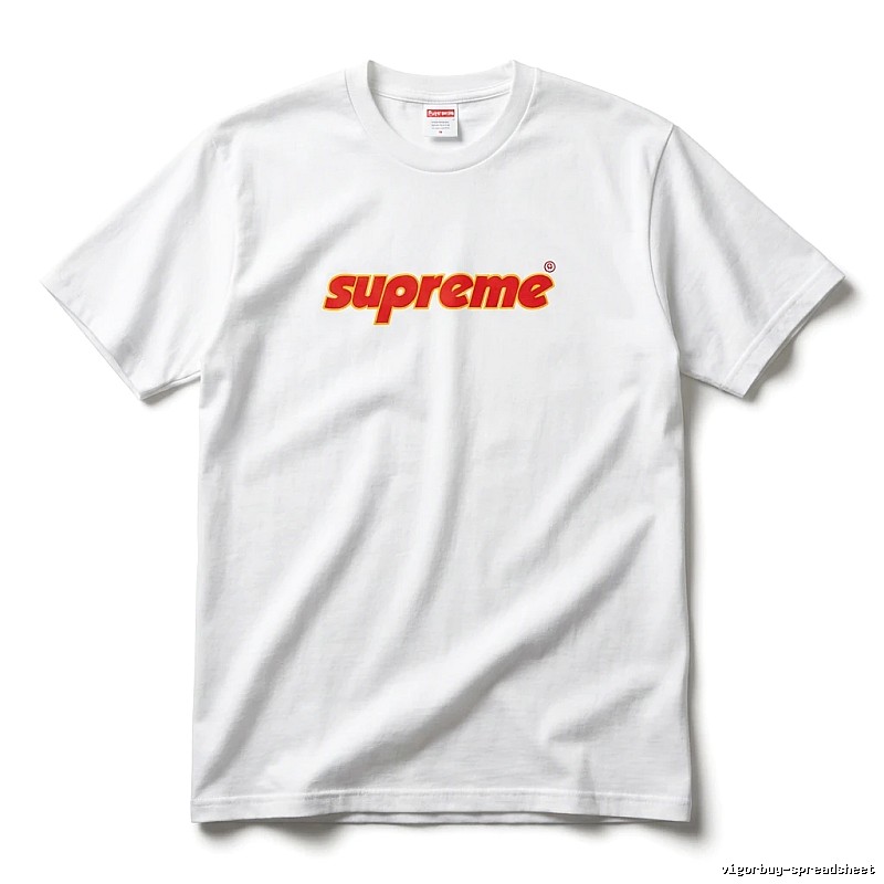 Supreme basic simple white T-shirt