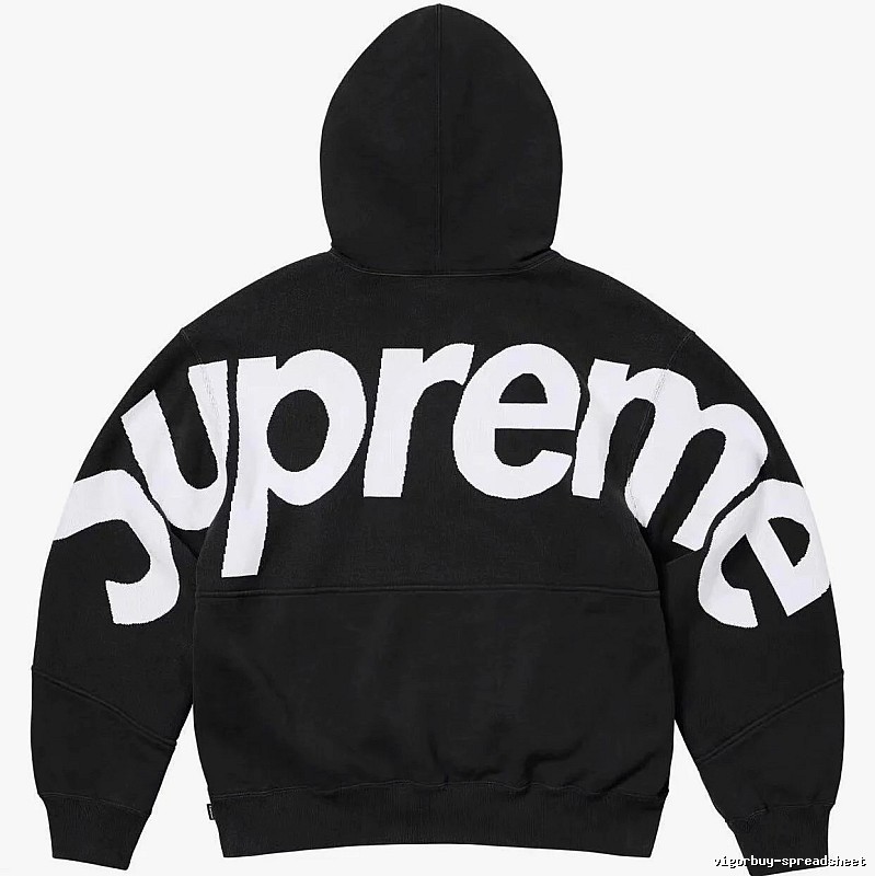 Supreme Casual Logo hoodie Gray Red Oversized for Streetwear Looks