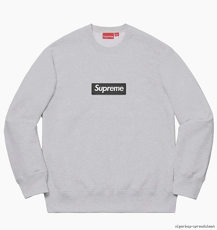 Supreme Classic Logo hoodie Gray Red Oversized with Travel-Friendly Style