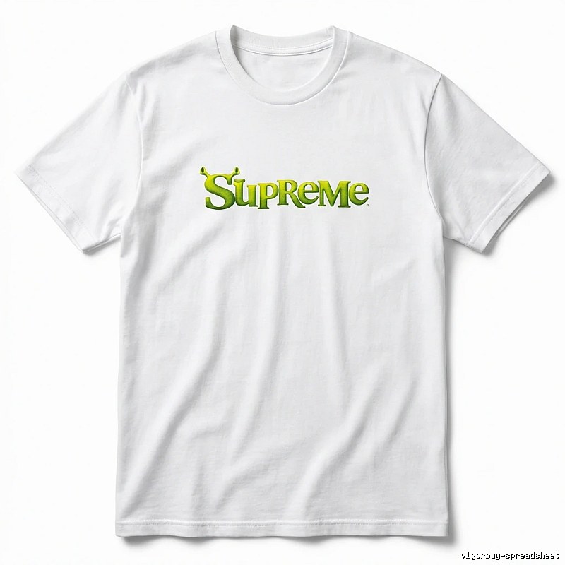 Supreme Fluorescent Green Trendy T-shirt
