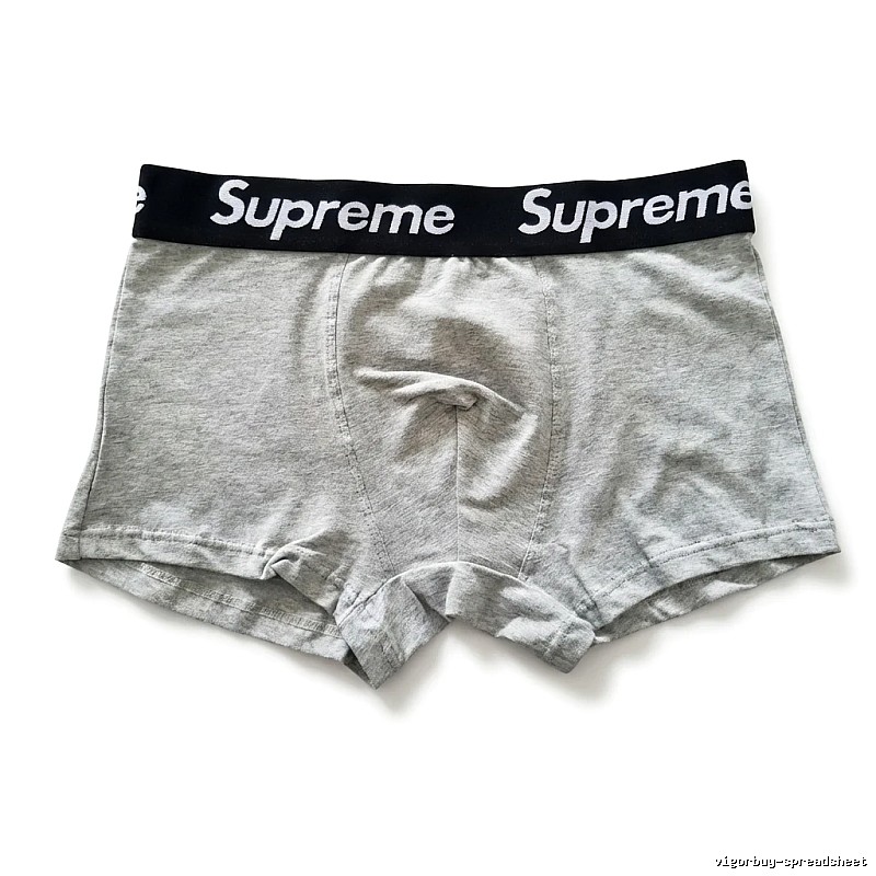 Supreme minimalist light gray underwear