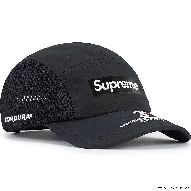 Supreme minimalist style black hat