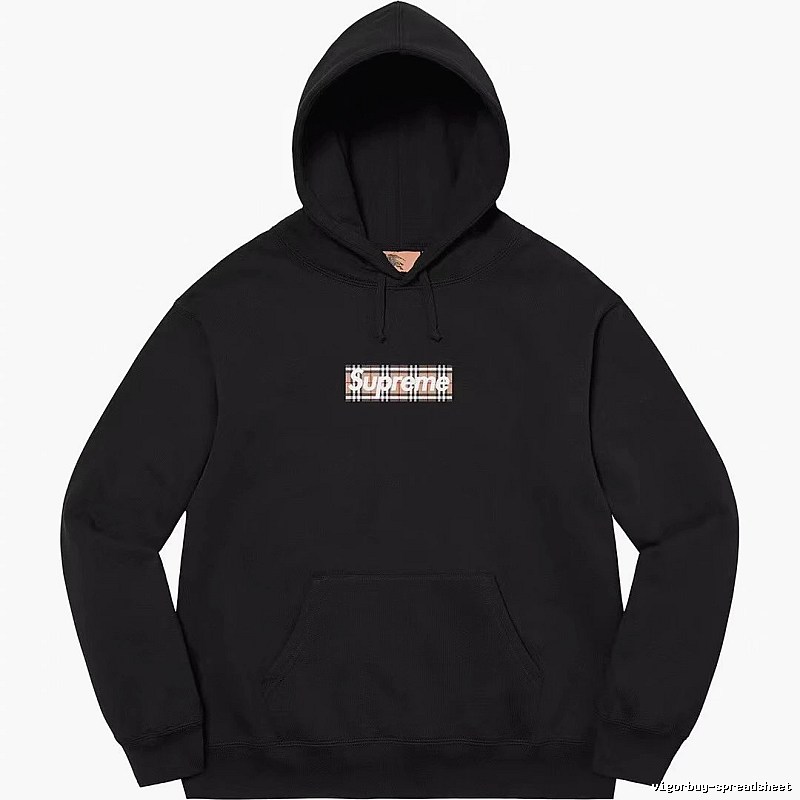 Supreme Monogram Logo hoodie Gray Red Oversized for Casual Outfits