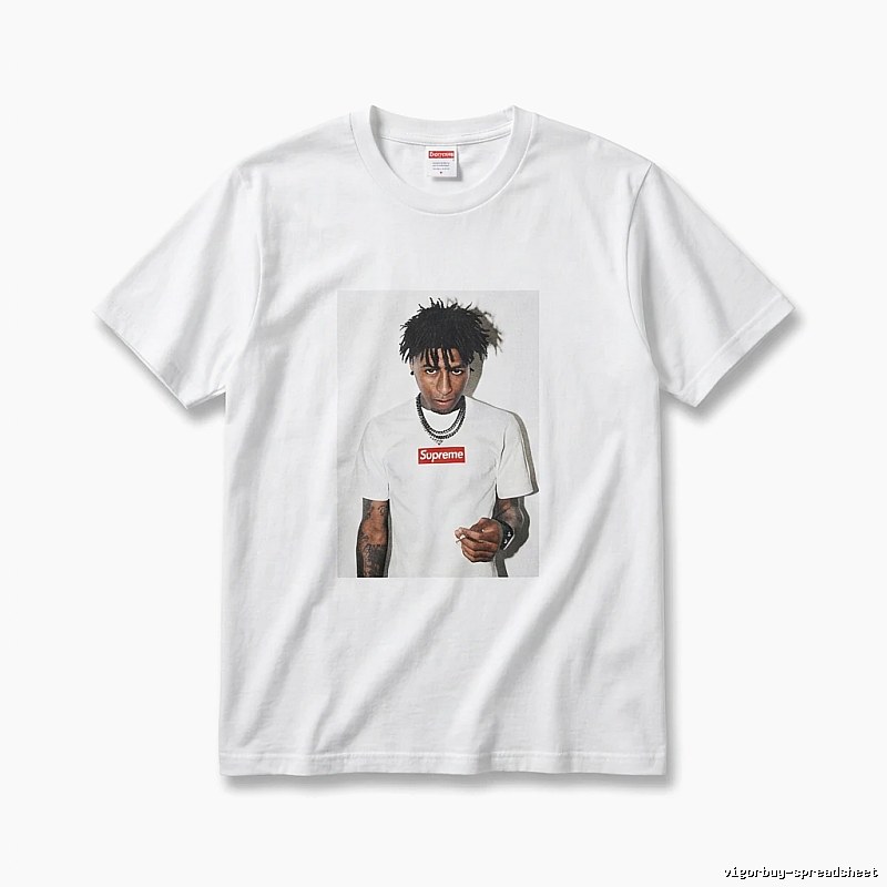 Supreme Portrait Print Style White T-shirt