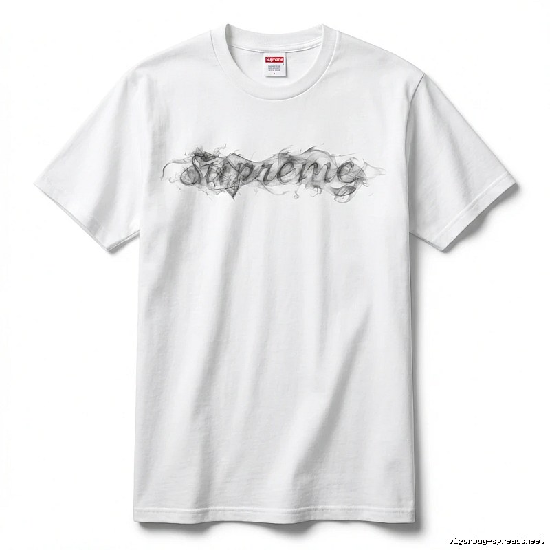 Supreme Smoke Style White T-shirt