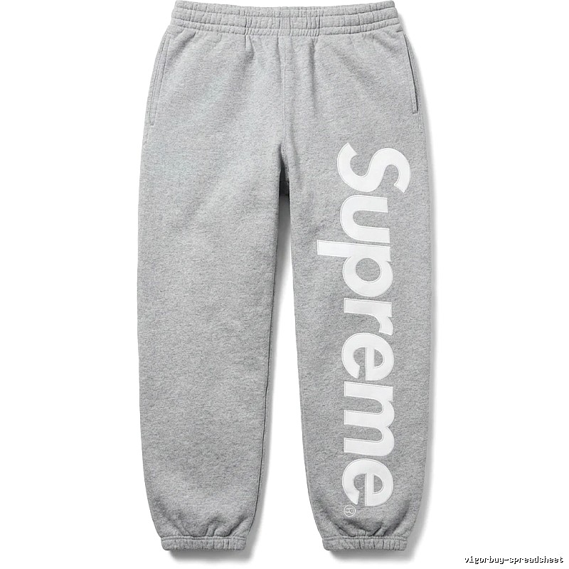 Supreme trendy brand grey sweatpants