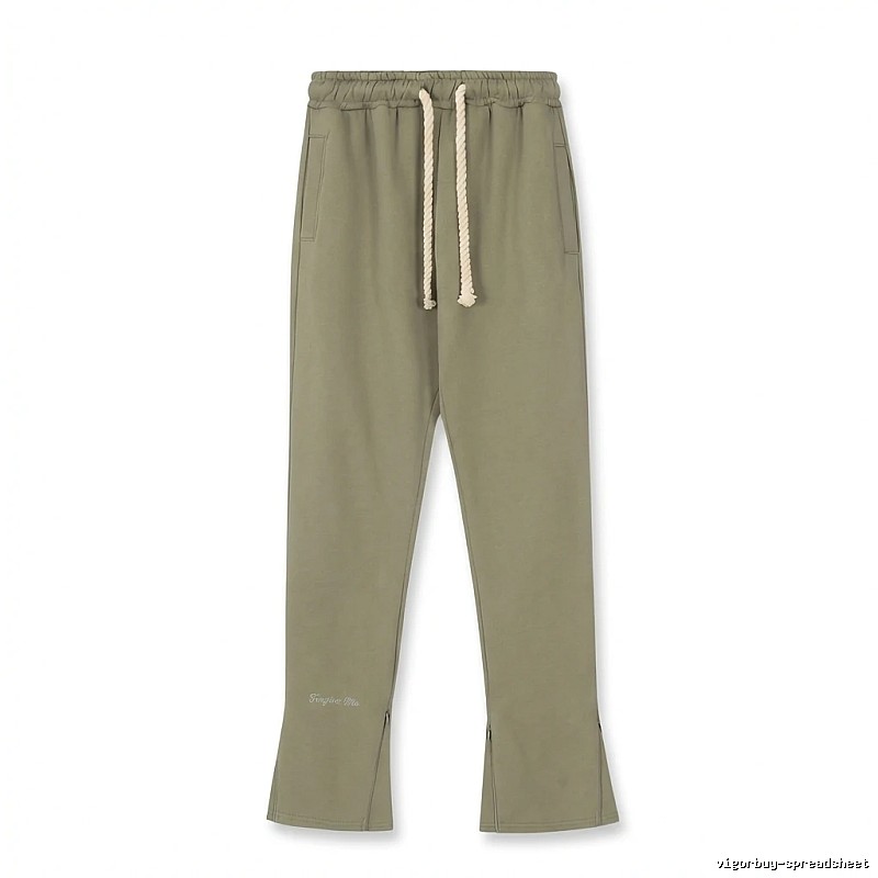SynaWorld casual style olive green trousers