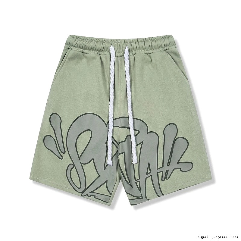 SynaWorld Graffiti Style Ash-Green Shorts