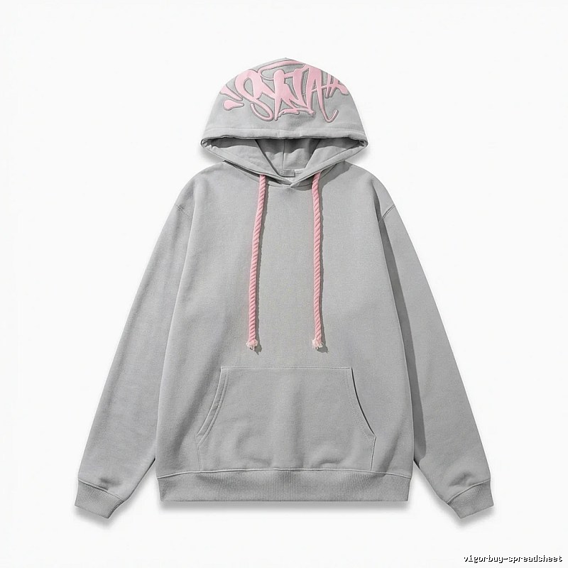 SynaWorld Graffiti Style Light Gray Hoodie