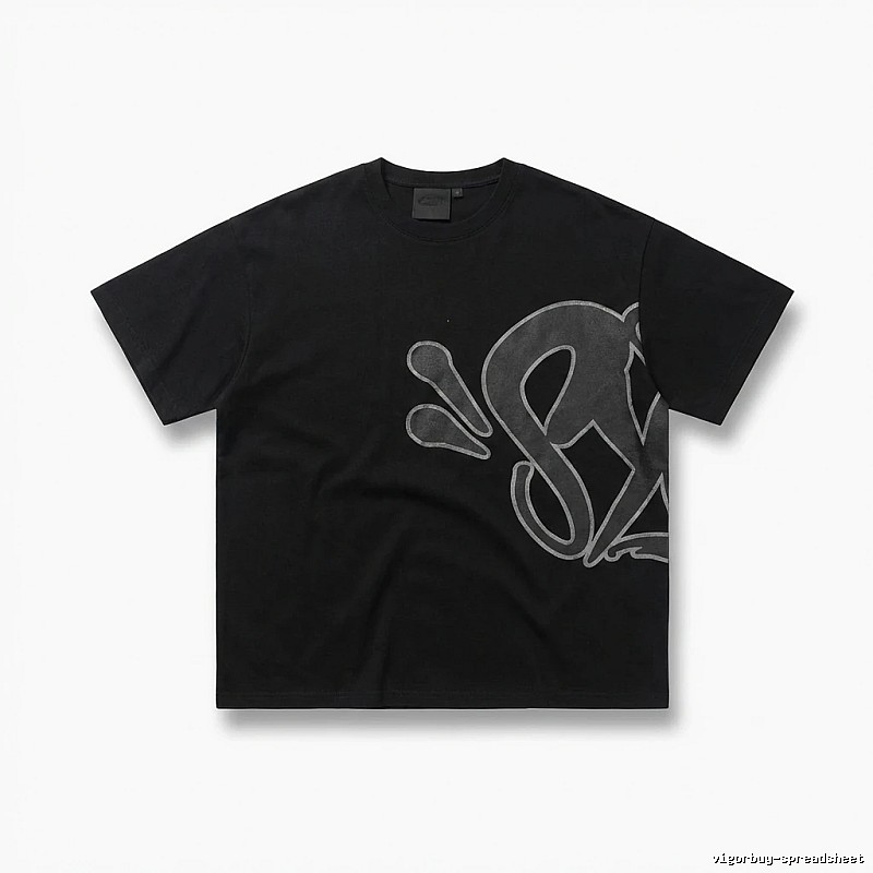 SynaWorld Trendy Black T-shirt