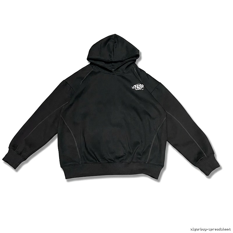 SynaWorld Trendy Cool Black Hoodie