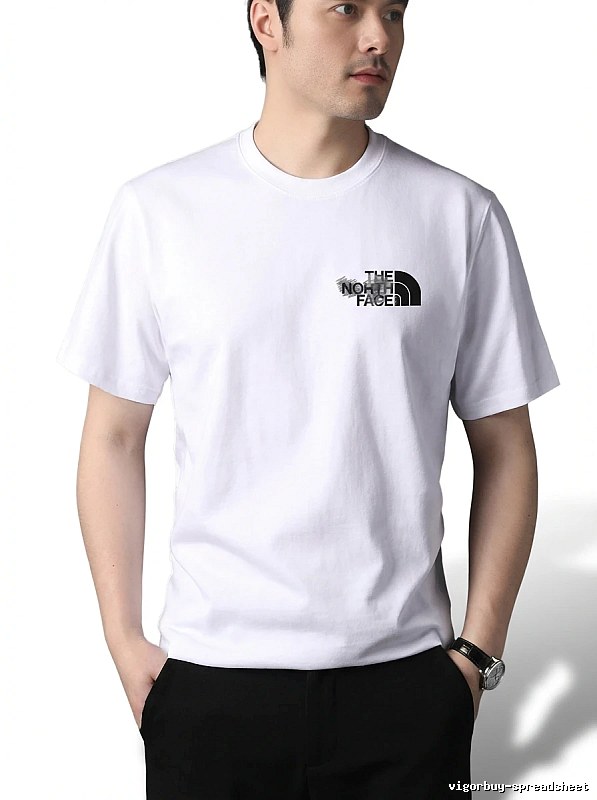 The North Face simple-style white T-shirt