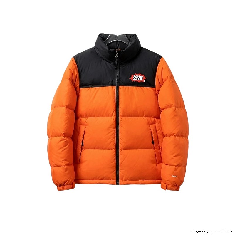 The North Face violent orange down jacket