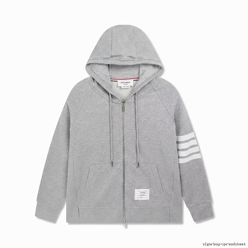 Thom Browne's classic grey hoodie