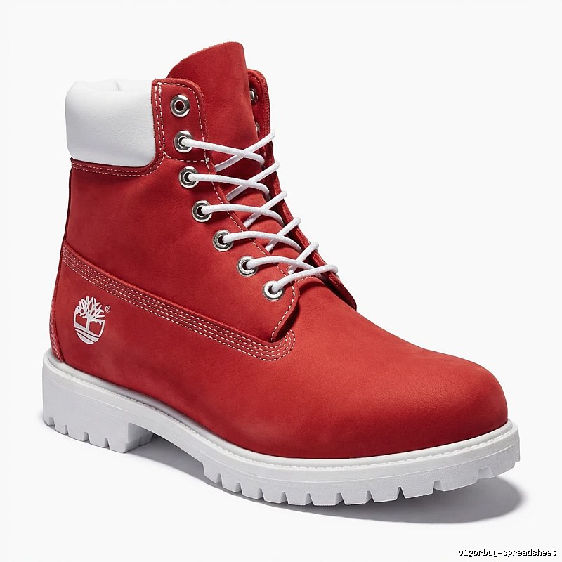 Timberland classic high-top red boots