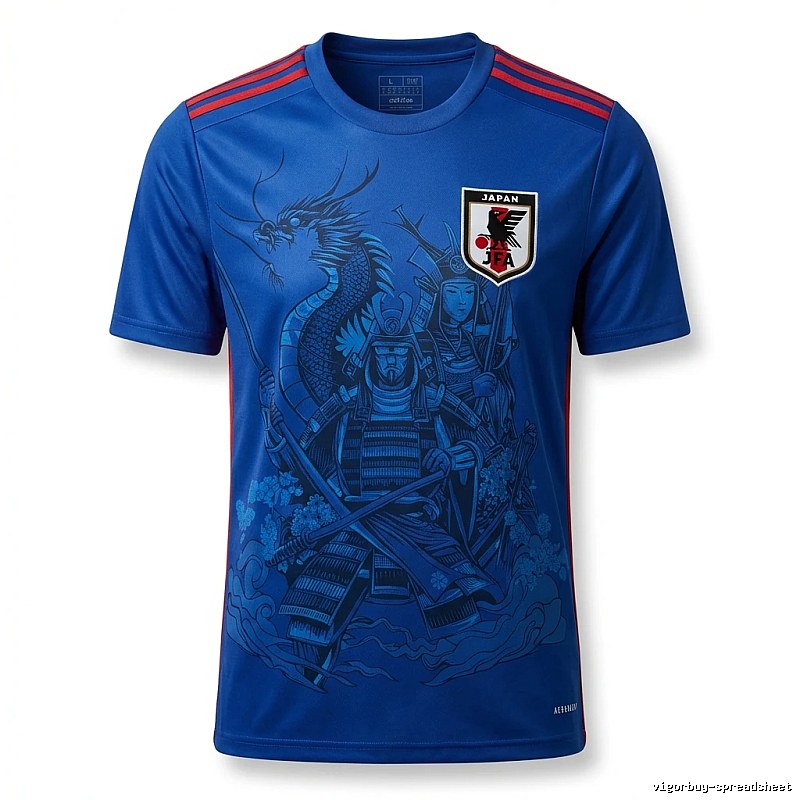 Tokyo Ghoul Samurai Dragon Pattern Blue T-shirt