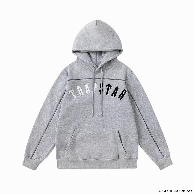 Trapstar Letter Style Grey Hoodie