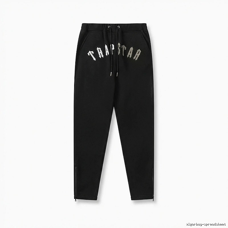 Trapstar Letter Trendy Cool Style Black Pants