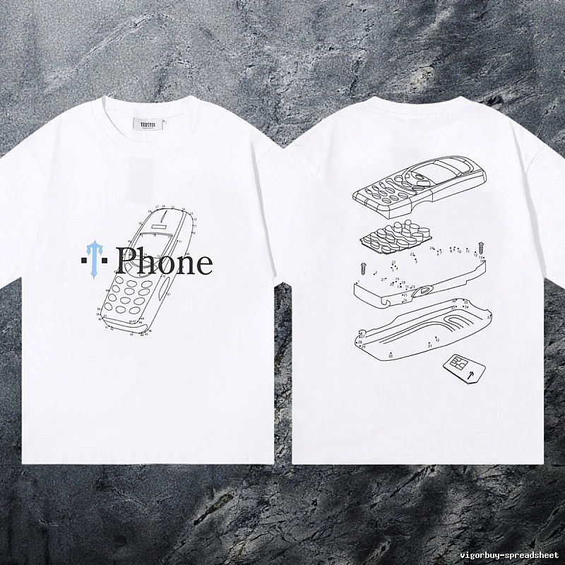 Trapstar Resort Keys graphic T-shirt Black White Key for Travel Looks