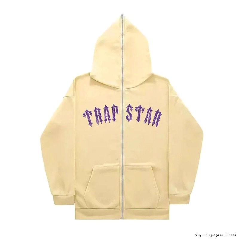 Trapstar Statement Graphic zip hoodie Black Zip Pink for Easy Pairing