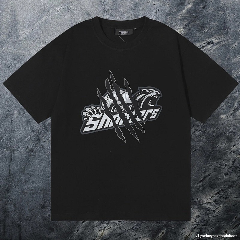 Trapstar Urban Keys graphic T-shirt Black White Key with Statement Pattern