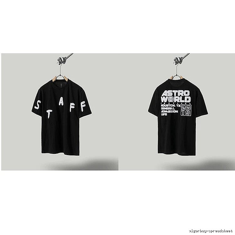 Travis Scott Astroworld Street Style Black T-Shirt
