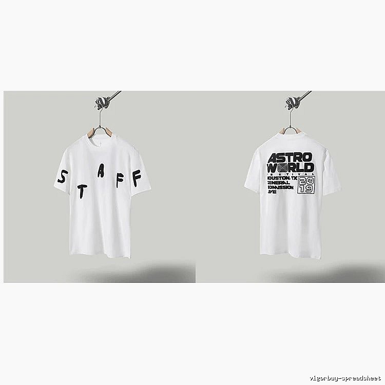 Travis Scott AstroWorld Street Style White T-Shirt