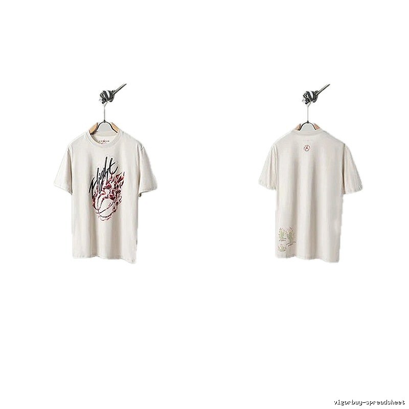 Travis Scott Cactus Co-branded Street-style Off-white T-shirt