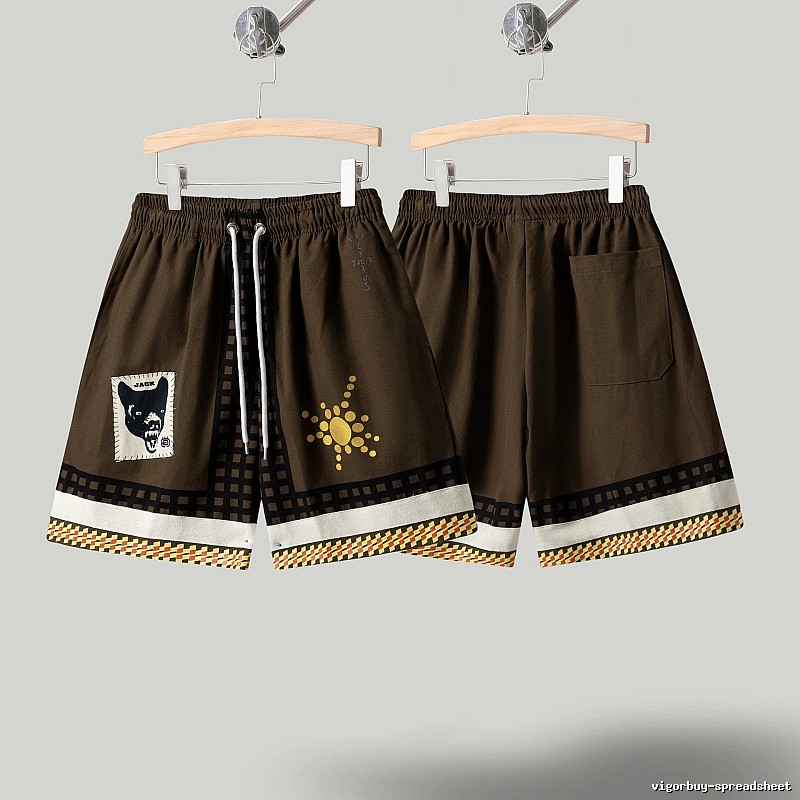 Travis Scott Cactus Jack American Retro Brown Shorts